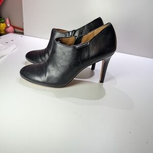 Coach Black Leather Women's Ankle Booties - Classic High Heel